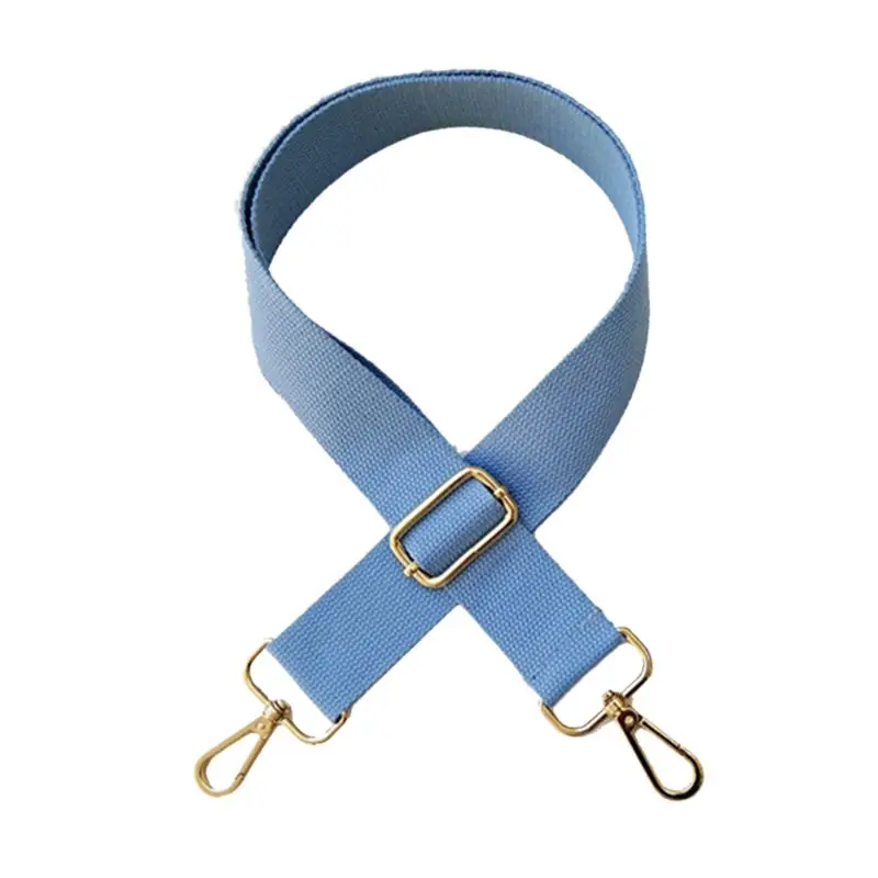 Light Blue Модная 1 шт. сумка на ремне, Регулируемая Замена, широкая сумка через плечо, Холщовый ремень, ручная работа, аксессуары, 16 цветов - Цвет: Light Blue