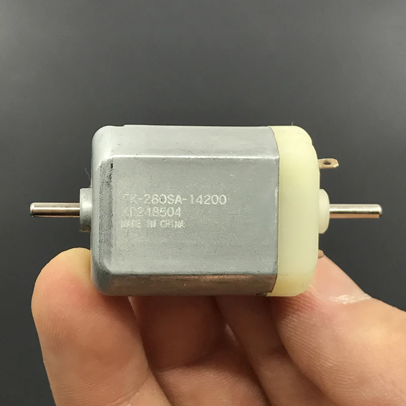 MABUCHI FK-280SA-14200 с источником питания от постоянного тока, 6 V-12 V 12300 об/мин высокого Скорость угольные щетки двигателя Dual 2 мм вал для Авто Дверной замок, Зеркало заднего вида для ремонта
