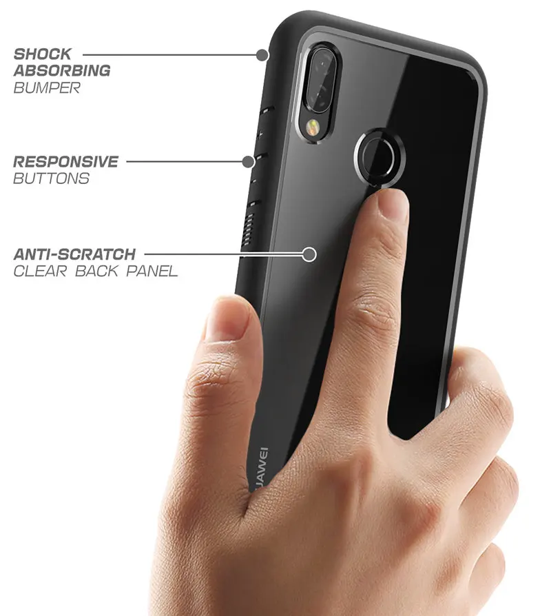 Для huawei Nova 3 чехол SUP чехол UB стиль Серия противоударный Премиум гибридный защитный ТПУ бампер+ PC Прозрачный чехол для задней панели