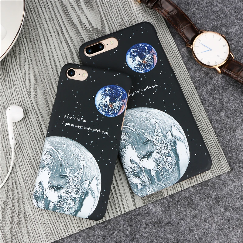 Милый дирижабль планета Луна Чехол для телефона для iphone XS Max X XR 8 7 6 6S Plus 5 5S SE чехол мультфильм Пары чехол s Жесткий PC Capa