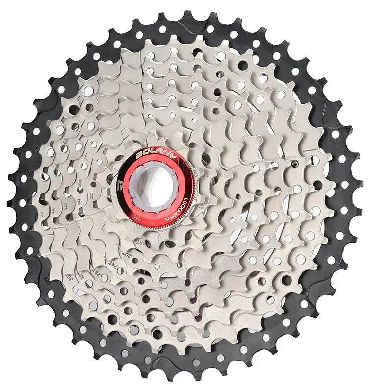 9S 40T Bolany горный велосипед 9 скоростей кассета 11-40 T/42 T широкое соотношение MTB велосипед 9 S Freewheel совместимый Sram - Цвет: 9S 40T
