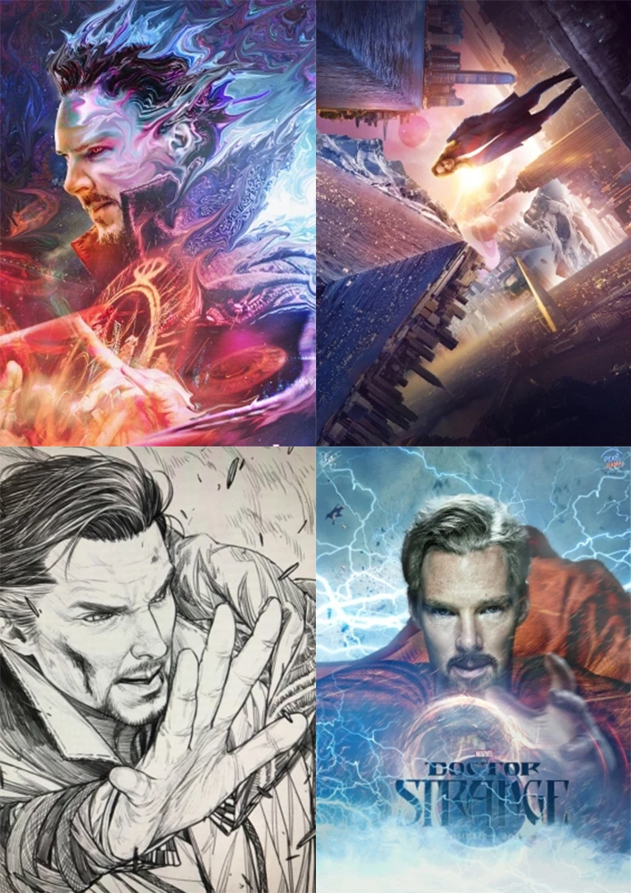 Постер Доктор Стрэндж прозрачные наклейки на стену домашнее украшение