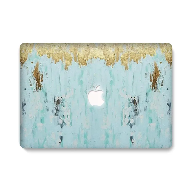 Жёсткий защитный чехол наклейка мраморный камень PC КИТ узор для MacBook 12 Air 11 13 Pro retina 13 15 дюймов Сенсорная панель ноутбук