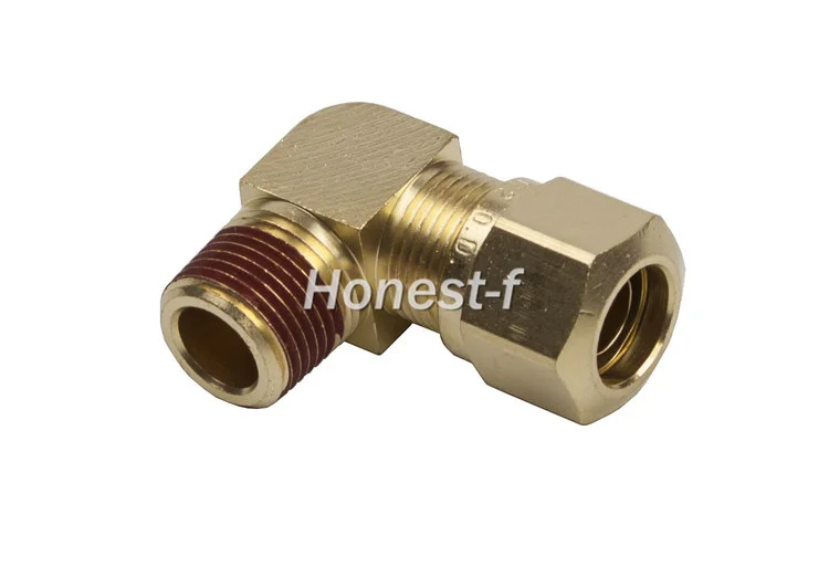 

LTWFITTING DOT воздушный тормоз мужской локоть, 3/8 "Труба OD x 3/8" Мужской NPT Компрессионный фитинг