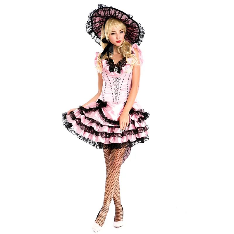 Розовый гламурный костюм для взрослых пиратов из Карибского моря нарядное