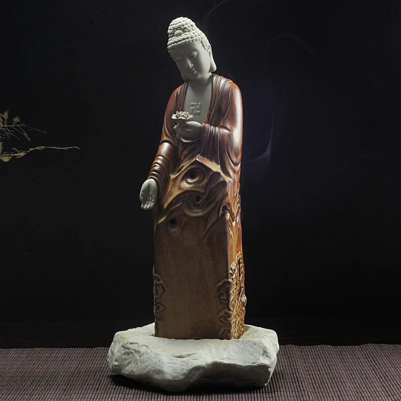 

Large incense burners three porcelain home decoration incense incense coil furnace shengtao Yin Buddha Hall incense burner