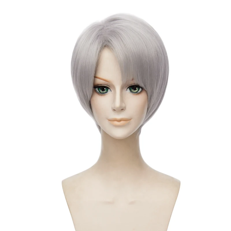 Парик Аниме YURI on ICE Victor Nikiforov термостойкий синтетический парик для косплея |