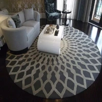 2019 new high quality round living room carpet polyester print bedroom carpet floor floor mat childrens room home decor carpet