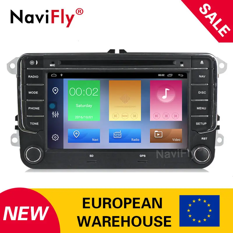 2din Android 8 1 2 + 16G Автомобильный dvd плеер для Volkswagen VW golf passat b6 B7 Touran polo Tiguan seat skoda octavia gps