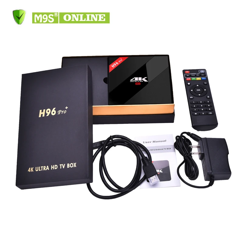H96 Pro+ Android 7.1 Tv Box Amlogic S912 Octa-core 3G 32G 2.4G 5.8G WIFI Bluetooth 4.1 Smart Set top box A3 Backlit Air Mouse |