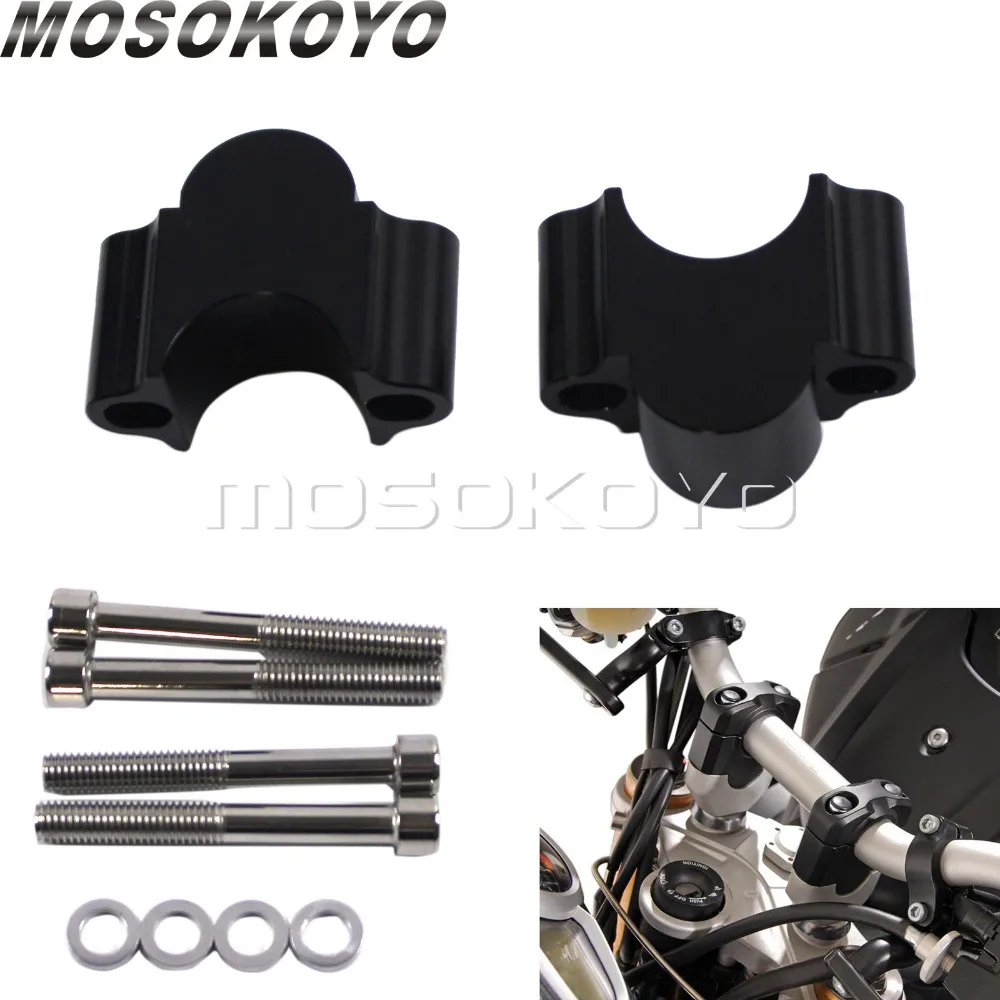 Черный Enduro Racing 30 мм Руль Riser Kit 1 1/8 &quot7/8&quot крепление для Honda CRF 1000 KTM DUKE 1190 990 SMR YAMAHA ATV