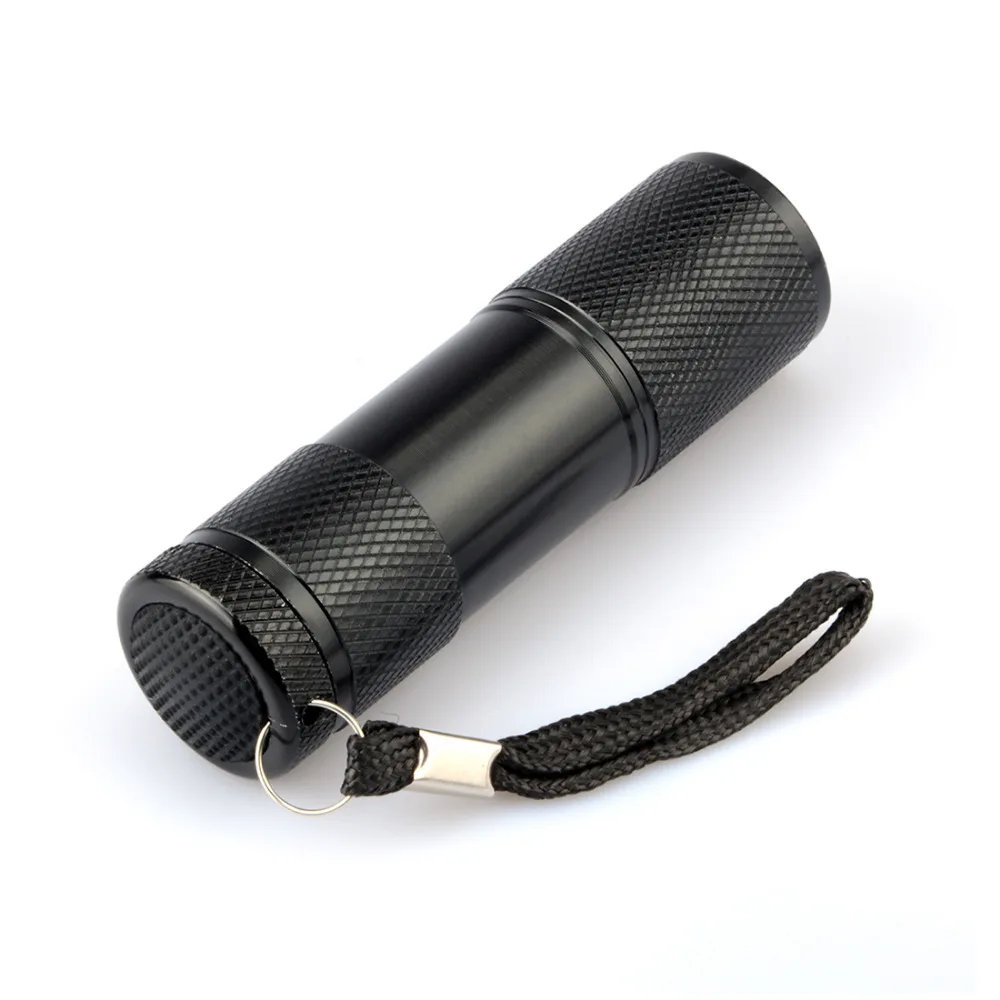 1 шт. Портативный Алюминий 9Led фонарик УФ-фиолетовый свет фонарей Torch Light лампа тактический фонарь ультрафиолетовые лампы