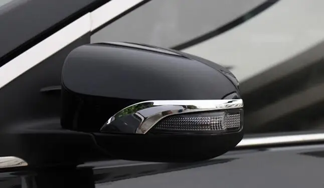 Нержавеющая сталь 2 шт Автомобильная Боковая дверь зеркальная защитная накладка