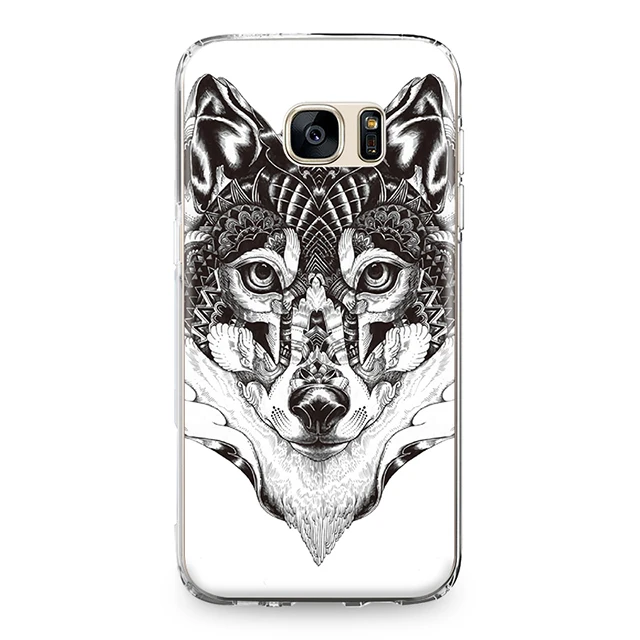 Для Samsung Galaxy J3 J5 J7 A3 A5 A8 2015 2016 2017 2018 задняя крышка круто тату в виде животного