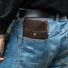 2022 100% Genuine Leather Rfid Wallet Men Crazy Horse Wallets with Coin Purse Short Male Money Bag Mini Walet High Quality Boys 6