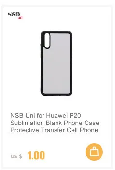 NSB Uni для huawei P20 Pro сублимационный пустой чехол для мобильного телефона защитные чехлы для мобильных телефонов для huawei P20 Pro простые чехлы