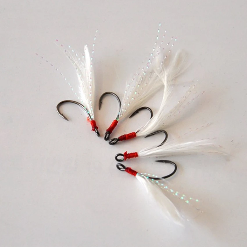 3 шт./лот рыболовные крючки из высокоуглеродистой стали с пером 1 8*0 7 см для