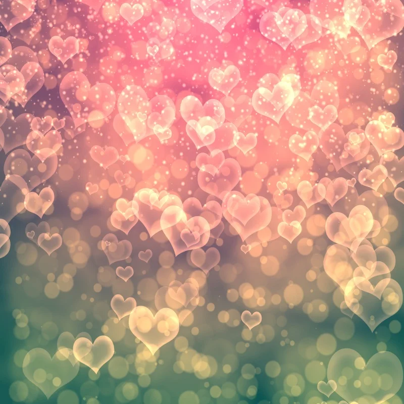 Laeacco Love Heart Light Bokeh детские праздничные фоны для фотосъемки индивидуальные