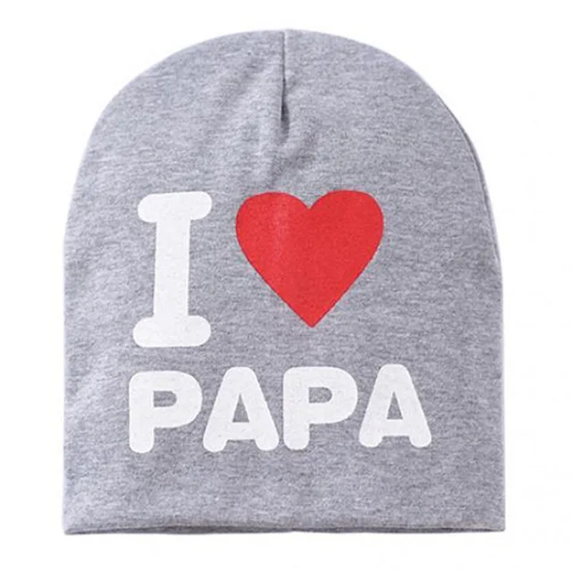 IMucci/1 PcsLovely унисекс для мальчиков и девочек осень-зима теплые I Love Mama Papa детская шапка Новые детские вязаные теплые хлопковые вязанные шапочки