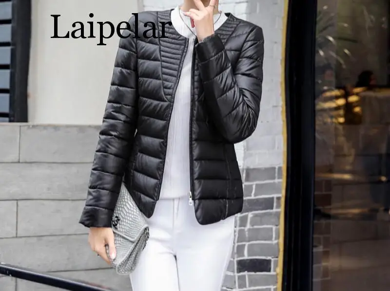 Laipelar 2019 Fashion Ultralight Parka Winter Jacket Women Style Women Jackets Short Warm Thin Winter Coat Women
