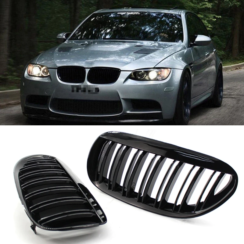 Блестящий черный Передняя решетка для BMW E63 E64 LCI M6 Стиль 630 635 645 650|Гоночные решетки|