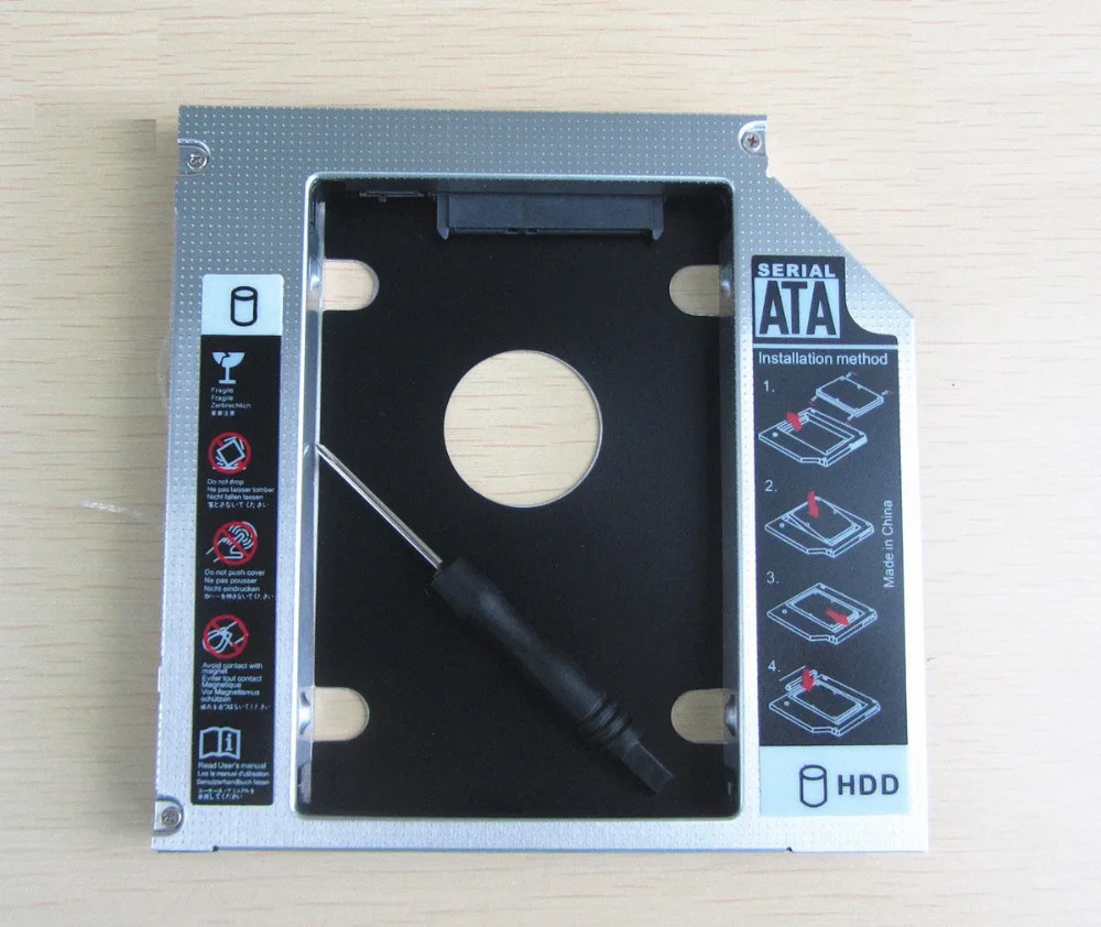 

WZSM NEW 12.7mm SATA 2nd SSD HDD Caddy for HP Pavilion DV6 dv6-6110 Hard Disk Drive Caddy