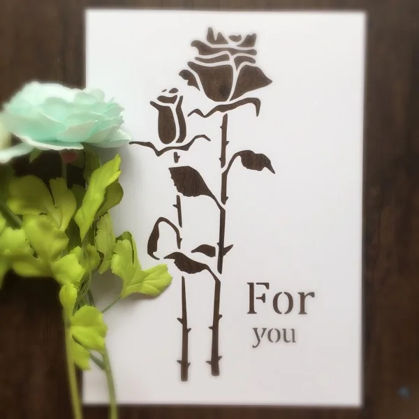 Роза для вас инструмент скрапбукинга карточка самостоятельного оформления