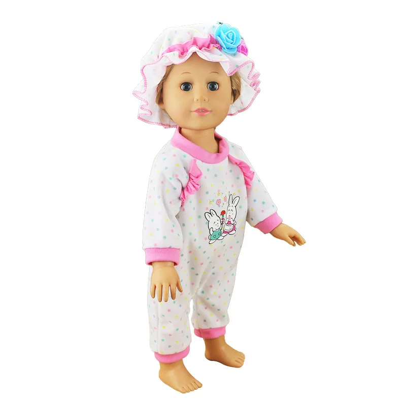 Комбинезон со шляпой комплект одежды для куклы 18 дюймов Одежда &quot43 см аксессуары