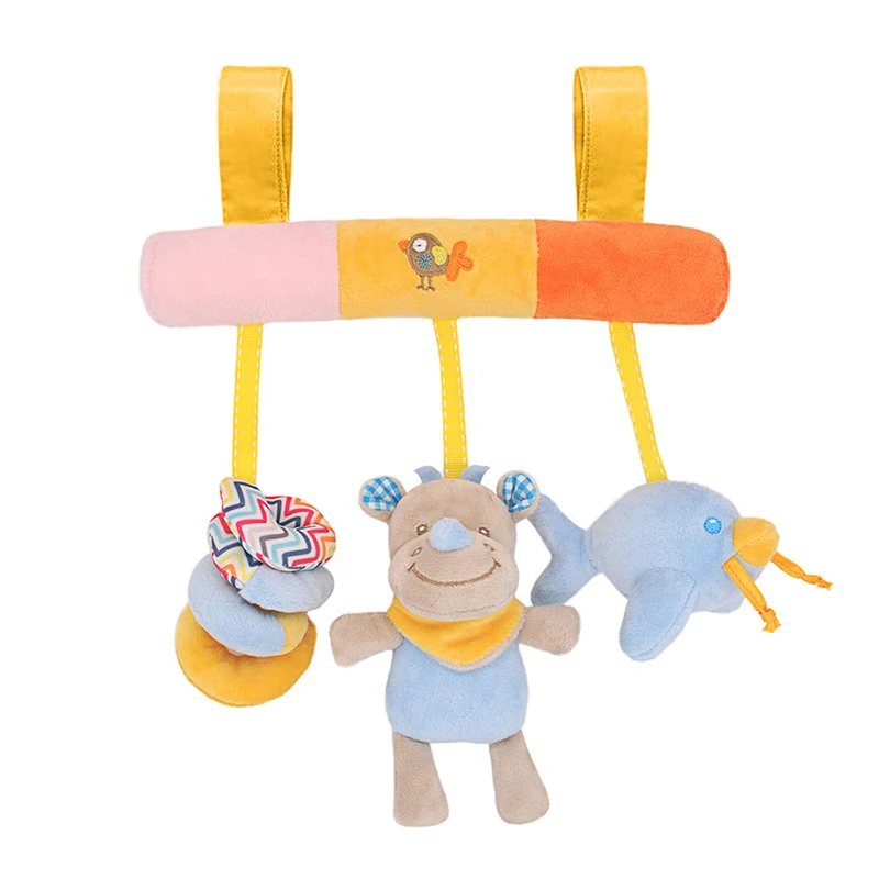 Crib Rattle 3 Игрушки для малышей музыкальные детские погремушки/Moblie коляска игрушка плюшевый мультфильм новорожденный/Развивающие игрушки для малышей игрушки 0-12 месяцев - Цвет: Crib Rattle 3