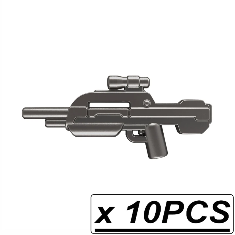 10pcs PGPJ0148 Guns Trek Halo Звёздные войны научная фантастика будущее оружие пакет для MOC части строительные блоки игрушки для детей - Цвет: 10pcs PGPJ0148