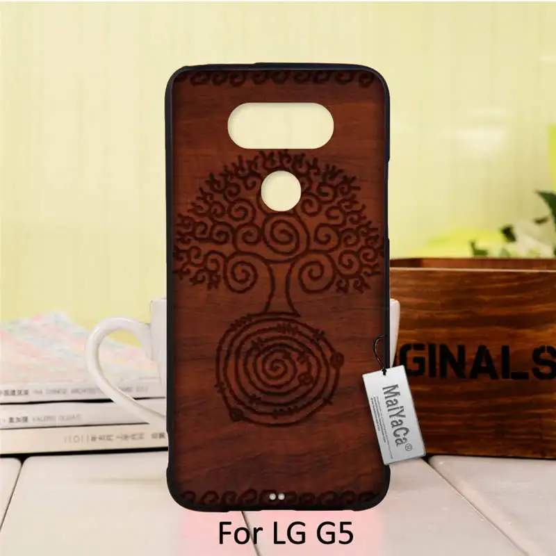 Уникальный Дизайн Новые Моды Черный Чехол Для телефона LG G5 случае Районной