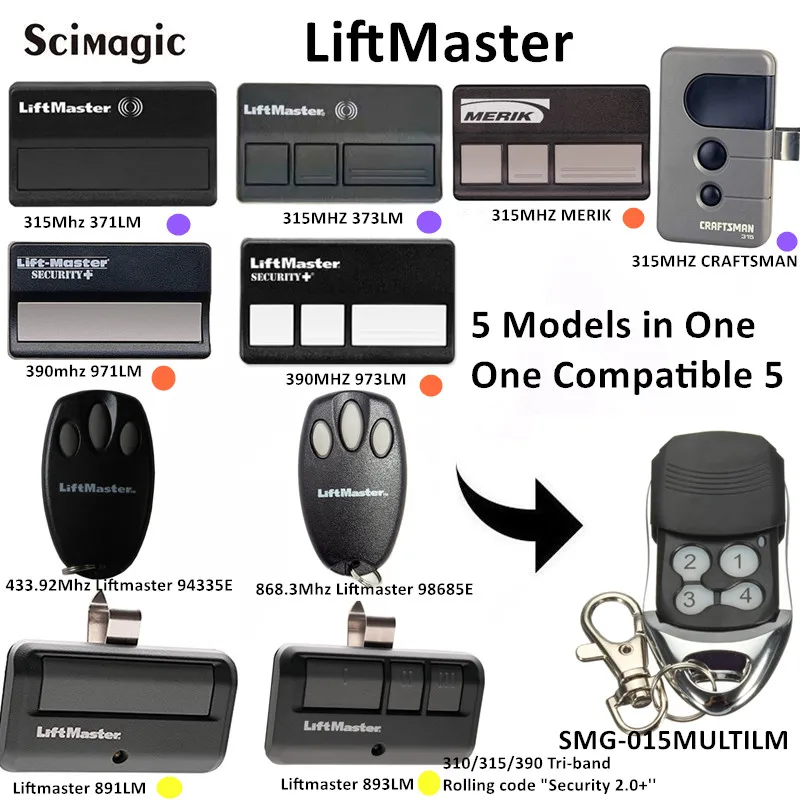 Liftmaster 98685E пульт дистанционного управления для гаражных ворот 868 3 МГц код