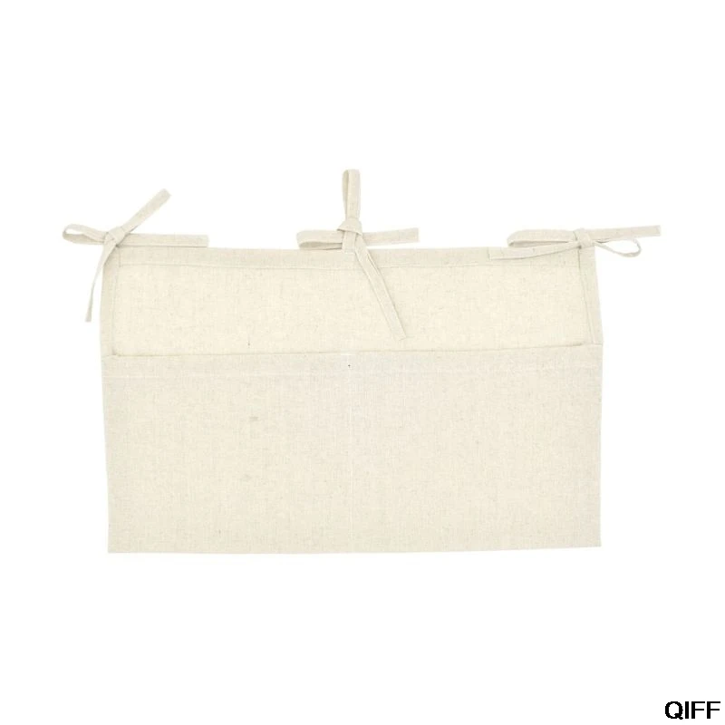 Baby Crib Organizer Bed Hanging Storage Bag For Baby Essentials Multi-Purpose Baby Bed Organizer Hanging Diaper Toys Tissue