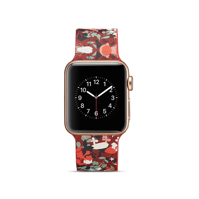 Силиконовые ремешки для Apple Watch Band 38 мм 42 мм браслеты силиконовый ремешок для Apple Watch 4 44 мм 40 мм ремешки для часов 20 цветов