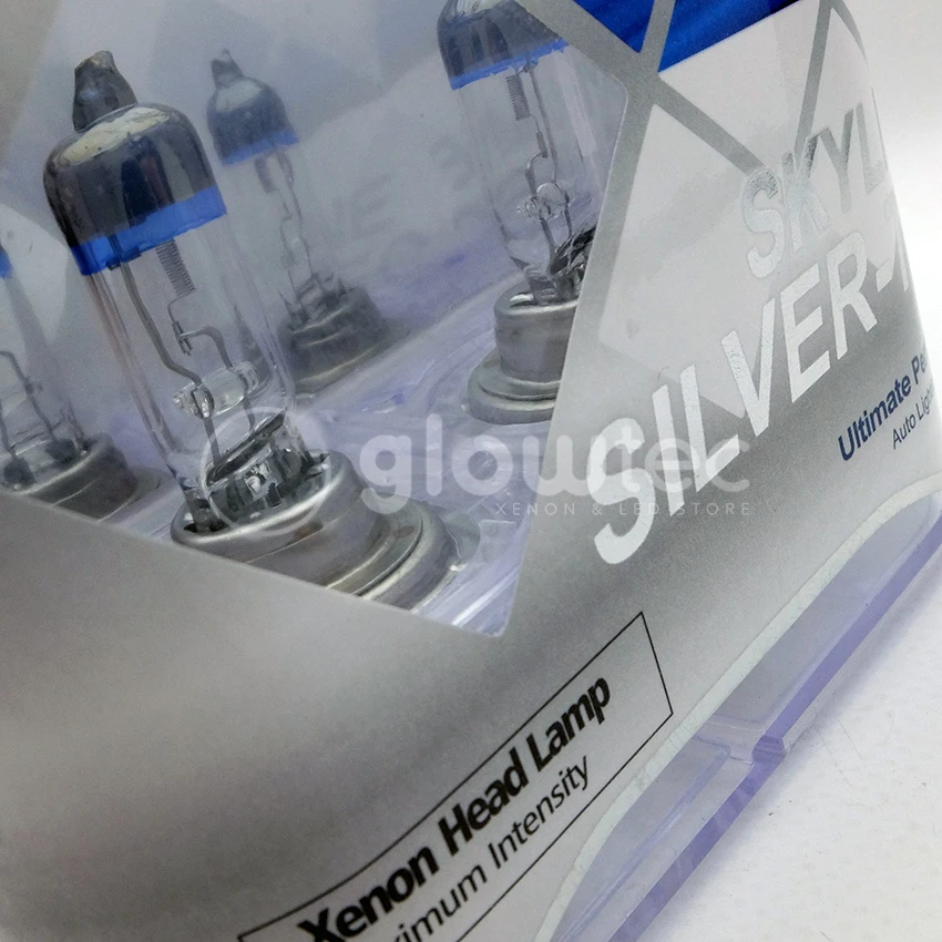 1 пара HOD лампа головной светильник SKYLINE SILVER-TEC H11, H7, H4 55 Вт 100 Вт 2400lm 4300K Ultrabright светильник автомобильный светильник s GLOWTEC