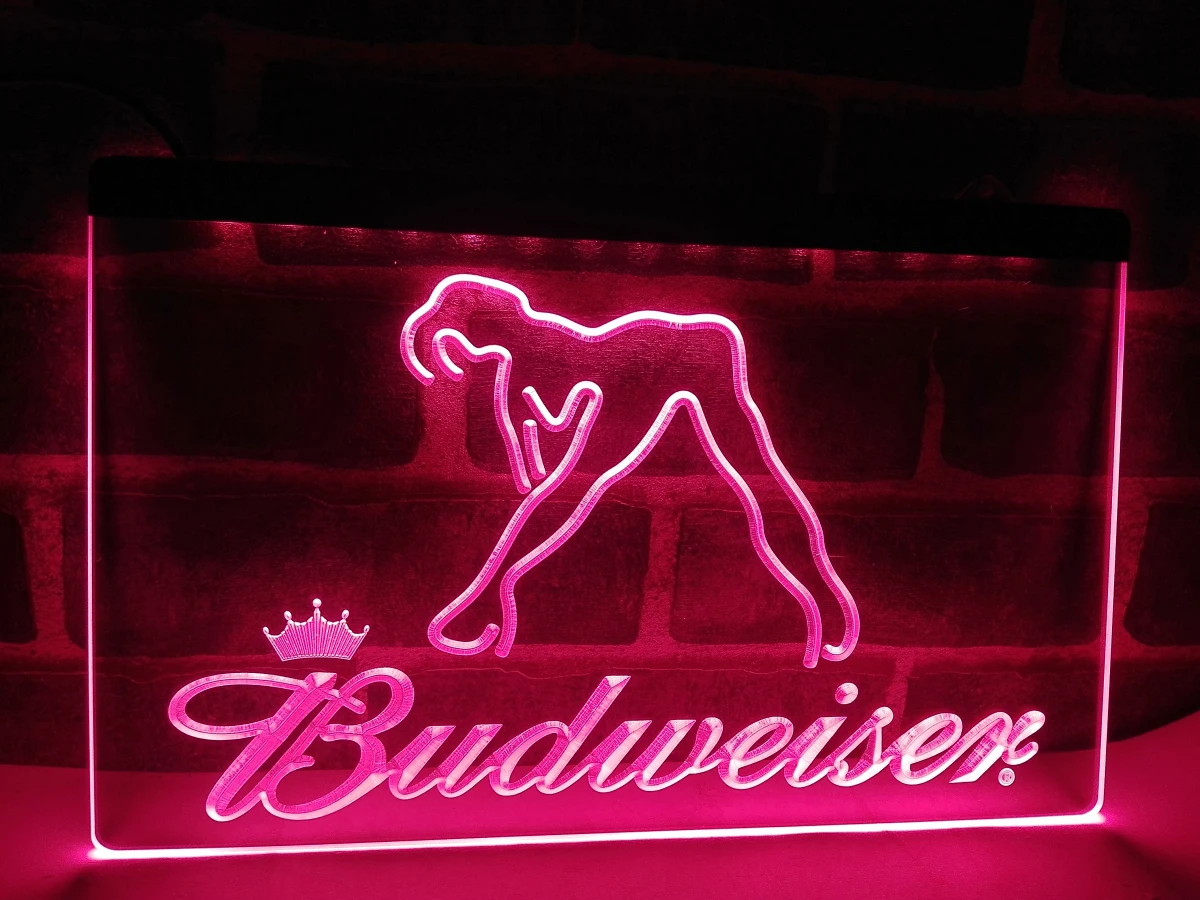 LE133- Budweiser экзотический танцор Стриппер бар световой знак домашний декор ремесла |