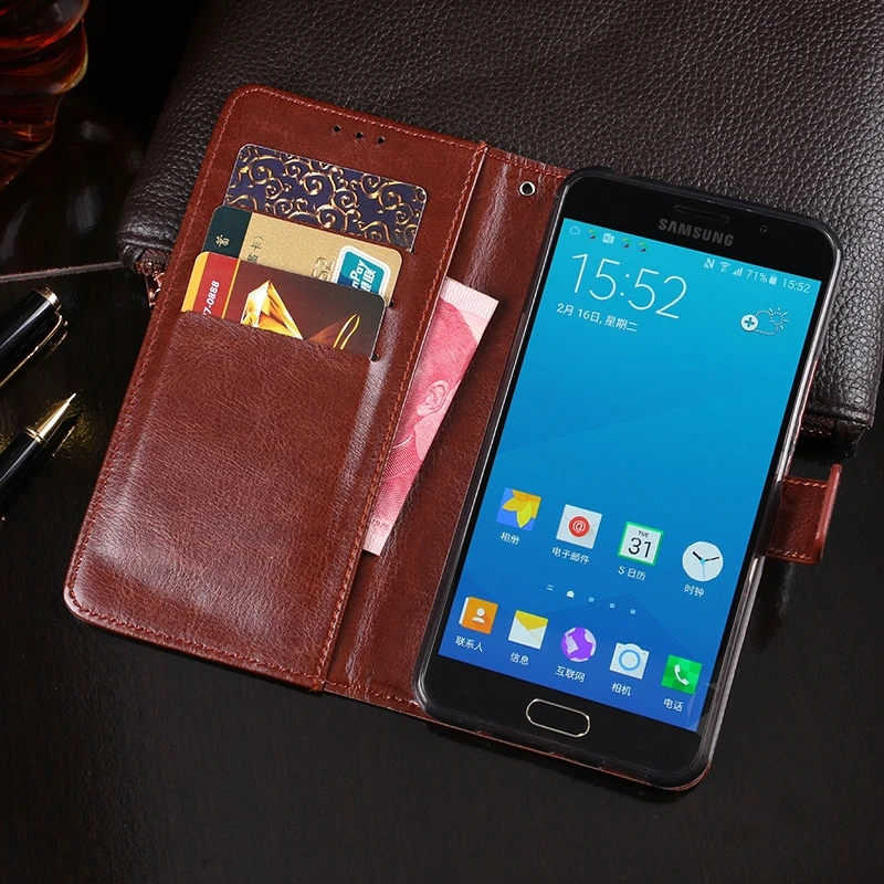 Для Coque samsung Galaxy A5 2016 Дело искусственная кожа задняя крышка чехол для SM-A510F A510