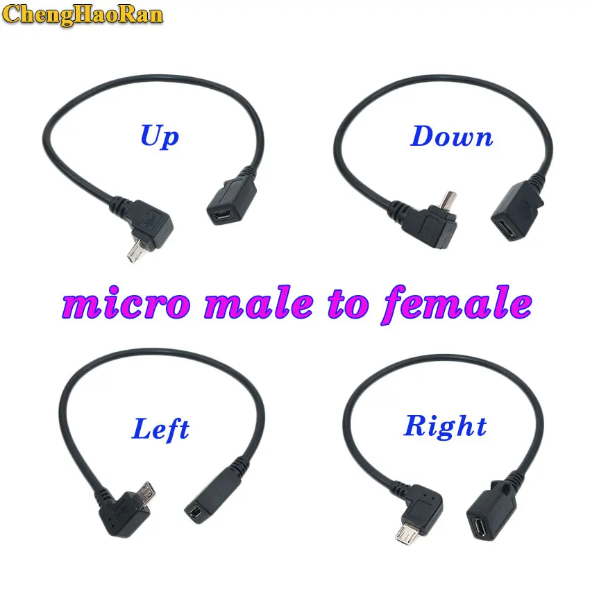 

ChengHaoRan Micro USB 2.0 B Male to Female M/F Extension Charging Data Charger Lead Extender Cable Wire Extender Charging Cable