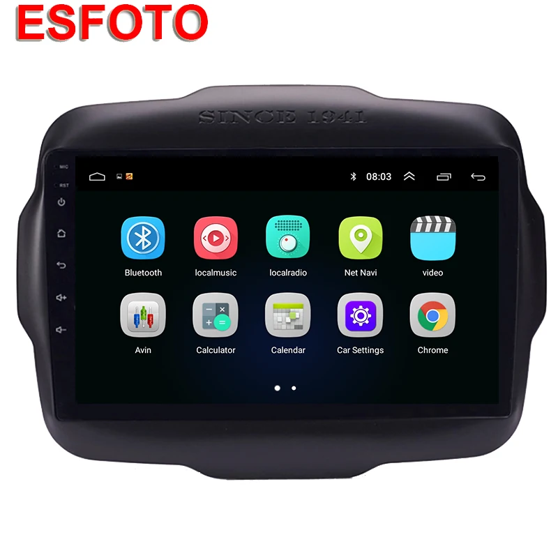 9 &quotAndroid 8 1 автомобильный DVD мультимедийный плеер gps для Jeep Renegade 2015 2016 2017 аудио Авто