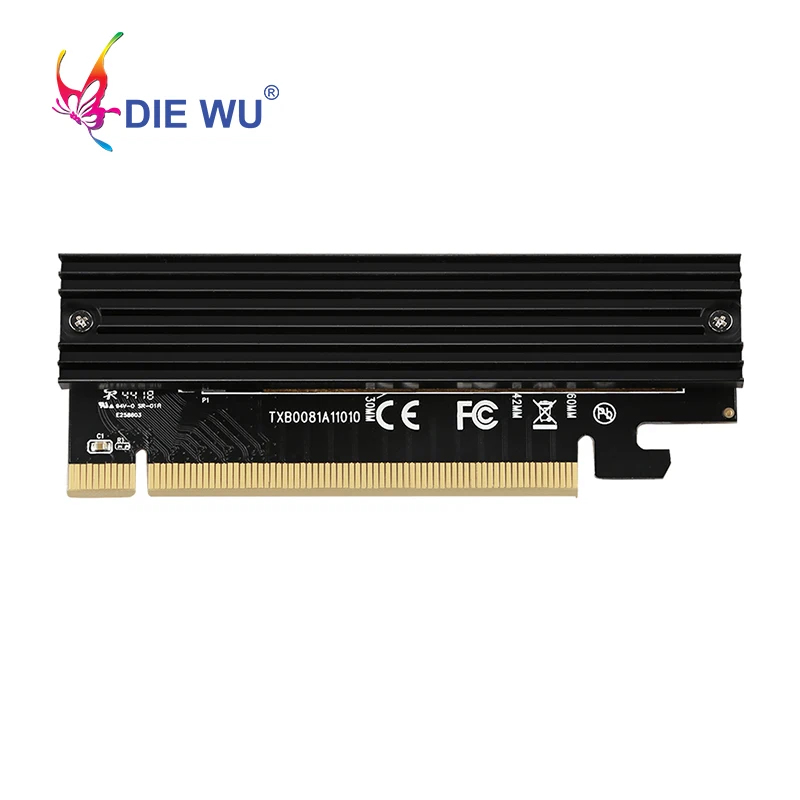 M.2 NVME адаптер расширения карты поддержка M ключ PCI Express PCIe x16 к M.2 высокоскоростной адаптер riser Card TXB008