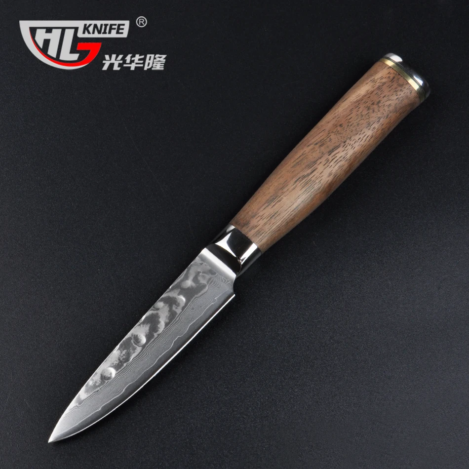 Дамасская сталь нож для очистки овощей 3 5 дюймов Фруктовый cuchillo cocina кухонный