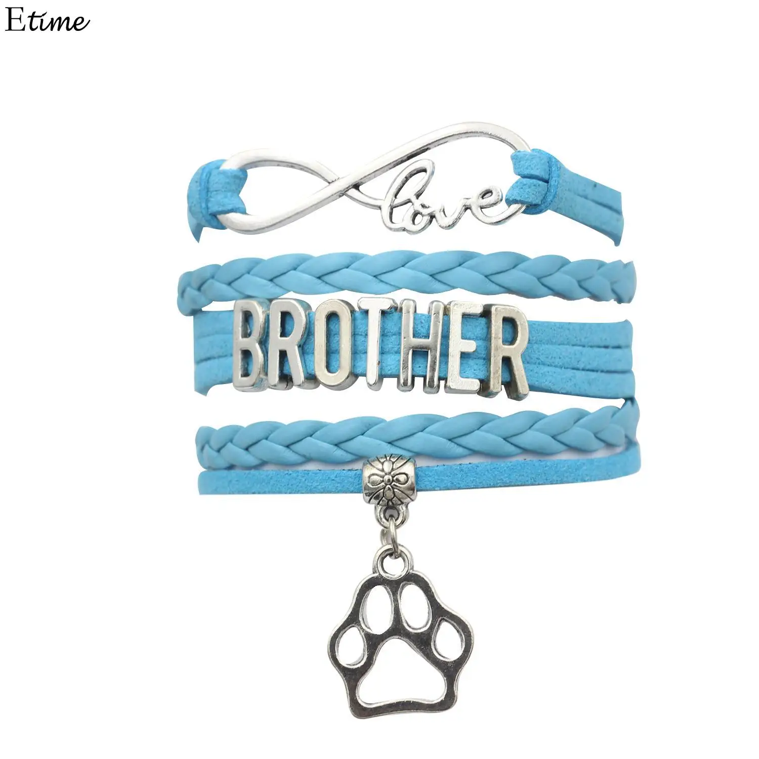 Браслеты шармы FANALA серебряные браслеты ручной работы для мужчин и женщин унисекс