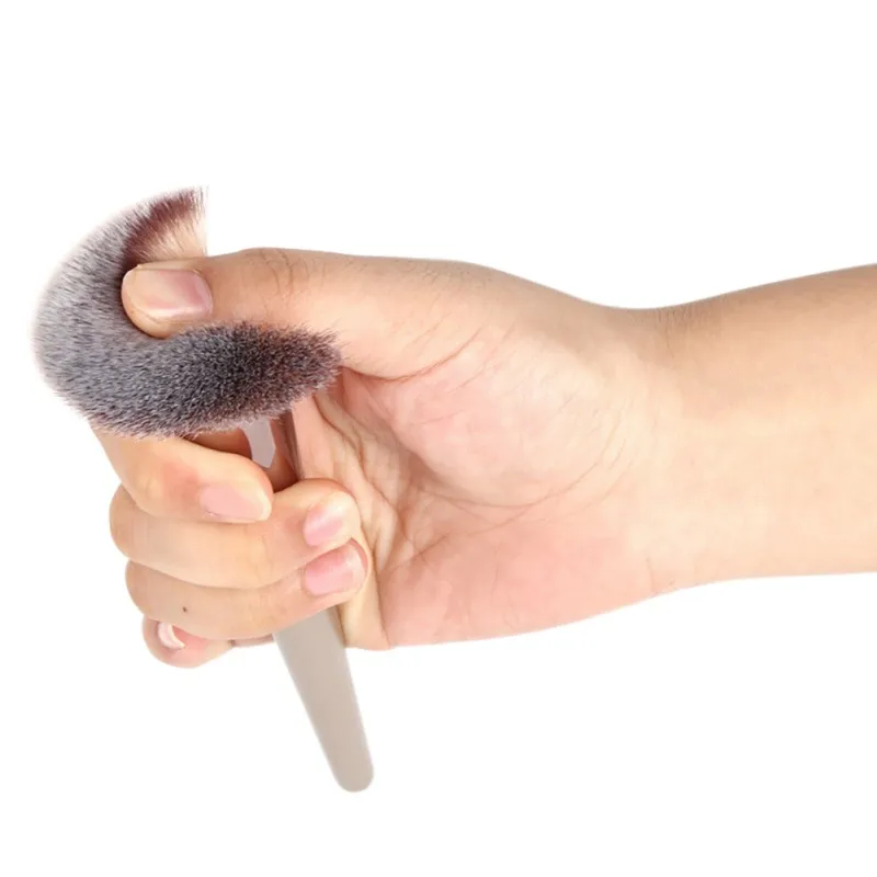 Роскошные Золотые кисти для макияжа цвета шампанского 1 шт. кисть пудры румян