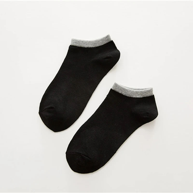 favorable comfortable men invisible socks cotton solid color green black beige warm sokken boy short knitted w-12 | Мужская одежда