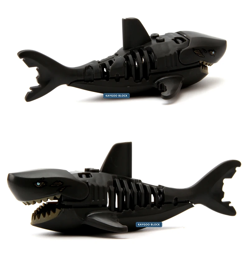 Экшн кирпичи Ghost Zombie Shark одиночные Строительные для пиратов из Карибского