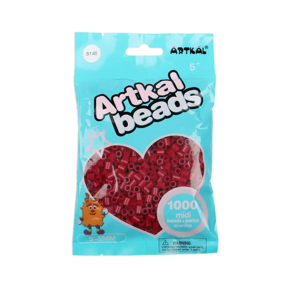 ARTKAL 1000 бусины(S136-S159) Midi S-5mm perler бусины Хама предохранитель бусины DIY Развивающие игрушки - Цвет: S1000-S146