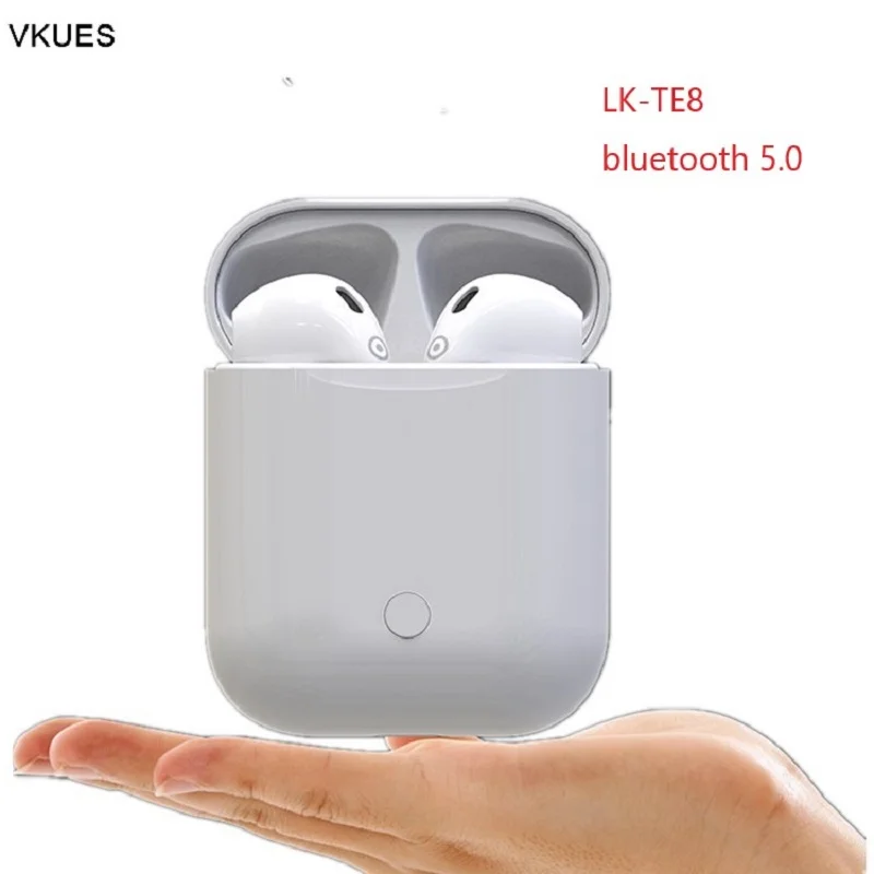LK TE8 TWS mini pods умные сенсорные наушники без кнопки Bluetooth v5.0 гарнитура Беспроводные с