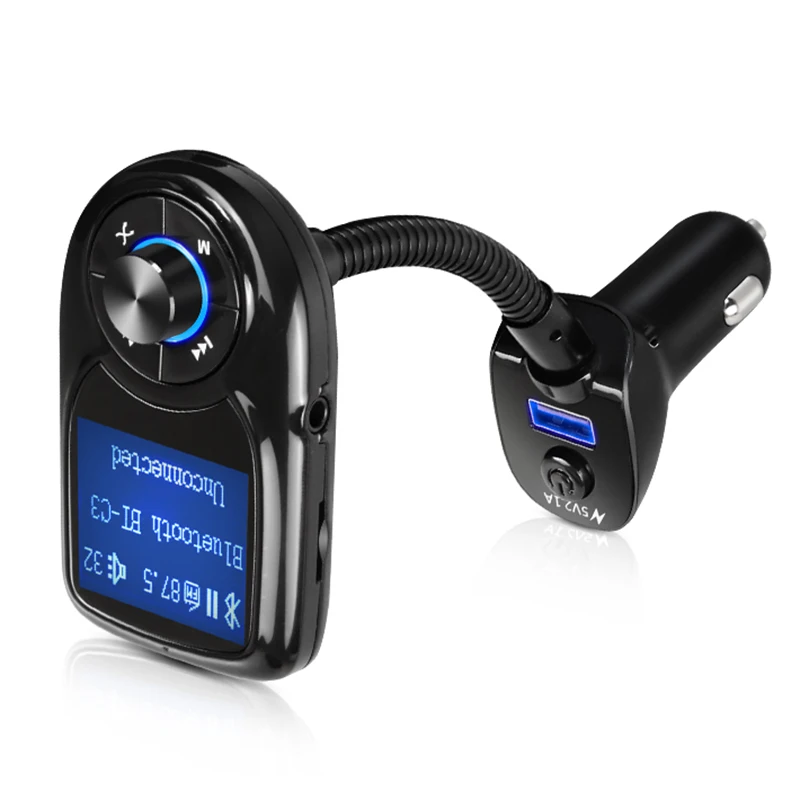 Handsfree ЖК-экран Автомобильный Bluetooth MP3-плеер двойной usb зарядка fm-передатчик BT-C3