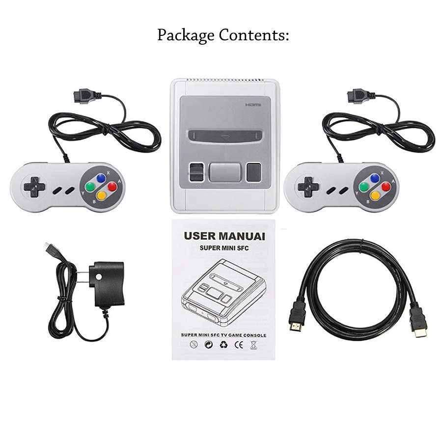 Супер мини HDMI семейный ТВ 8 бит SNES игровая консоль Ретро Классический HD выход