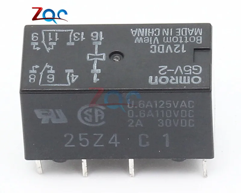 12V реле G5V-2-12VDC 2A Сигнальное реле 8PIN для Omron Реле